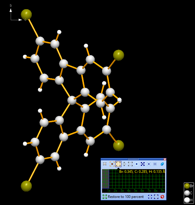 Mouse wheel mode to change atom radii started